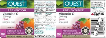 Quest Vitamin C 500 mg Plus Grape Seed - 