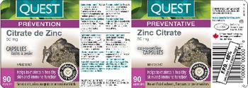 Quest Zinc Citrate 50 mg - 