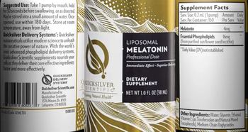 Quicksilver Scientific Liposomal Melatonin - supplement