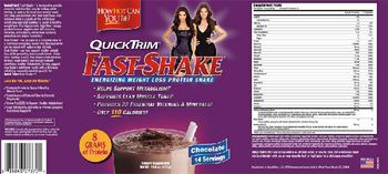 QuickTrim Fast-Shake Chocolate - supplement