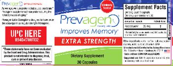 Quincy Bioscience Prevagen (Apoaeqourin) Extra Strength - supplement