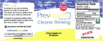 Quincy Bioscience Prevagen (Apoaequorin) Clearer Thinking - supplement
