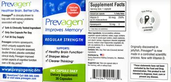 Quincy Bioscience Prevagen Regular Strength - supplement