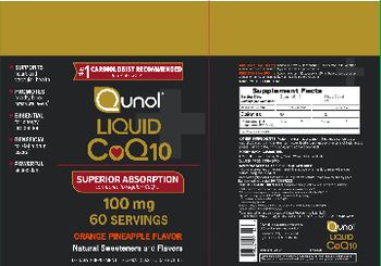 Qunol Liquid CoQ10 100 mg Orange Pineapple Flavor - supplement