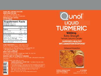 Qunol Liquid Turmeric Extra Strength 1000 mg Tropical Orange Flavor - supplement