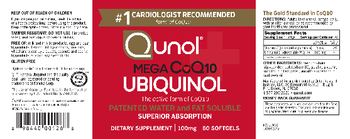 Qunol Mega CoQ10 Ubiquinol 100 mg - supplement