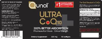 Qunol Ultra CoQ10 100 mg - supplement