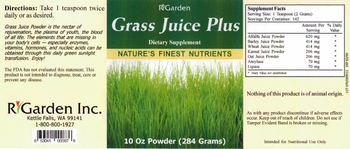 R-Garden Grass Juice Plus - supplement