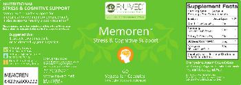 R-U-Ved Memoren - nondairy supplement
