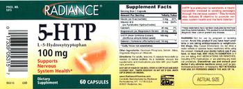 Radiance 5-HTP 100 mg - supplement