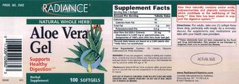 Radiance Aloe Vera Gel - herbal supplement