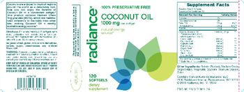 Radiance Coconut Oil - supplement