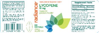 Radiance Lycopene 10 mg - supplement