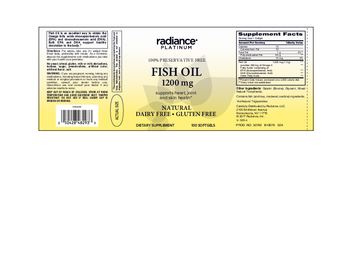 Radiance Platinum Fish Oil 1200 mg - supplement