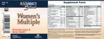 Radiance Select Women's Multiple - supplement