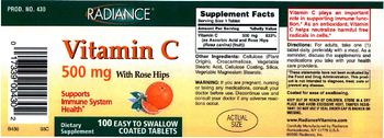 Radiance Vitamin C 500 mg - supplement