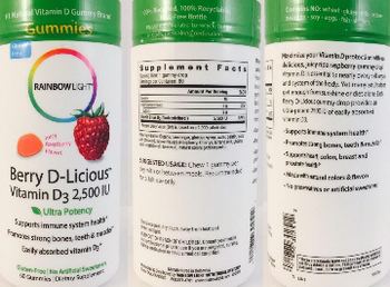 Rainbow Light Berry D-Licious Juicy Raspberry Flavor! - supplement