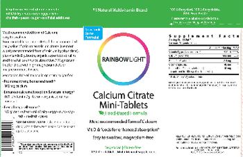 Rainbow Light Calcium Citrate Mini-Tablets - multimineral supplement