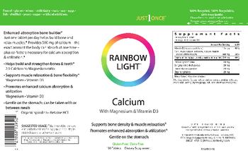 Rainbow Light Calcium with Magnesium & Vitamin D3 - supplement