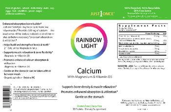 Rainbow Light Calcium With Magnesium & Vitamin D3 - supplement