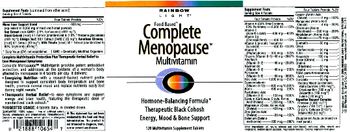 Rainbow Light Complete Menopause Multivitamin - supplement