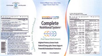 Rainbow Light Complete Nutritional System - supplement