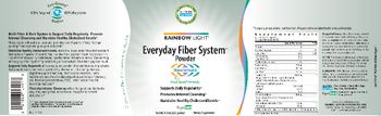 Rainbow Light Everyday Fiber System Powder - supplement