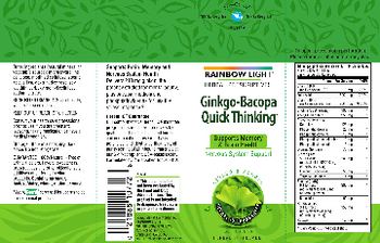 Rainbow Light Ginkgo-Bacopa Quick Thinking - herbal supplement