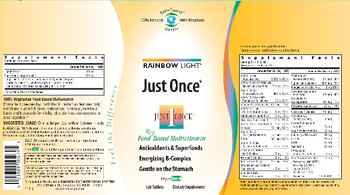 Rainbow Light Just Once - supplement