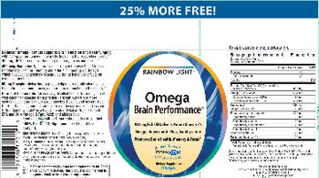 Rainbow Light Omega Brain Performance - supplement