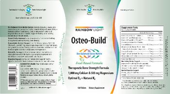 Rainbow Light Osteo-Build - supplement