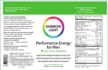 Rainbow Light Performance Energy For Men - supplement