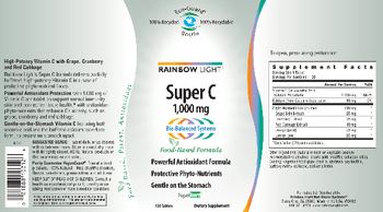 Rainbow Light Super C 1,000 mg - supplement