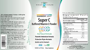 Rainbow Light Super C Buffered Vitamin C Powder - supplement