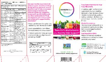 Rainbow Light Vibrance Teen Girl's Multivitamin Plus Healthy Skin Support - supplement