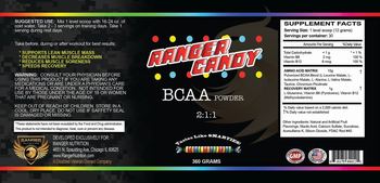 Ranger Candy BCAA Powder 2:1:1 - 