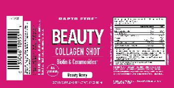 Rapid Fire Beauty Collagen Shot Beauty Berry - supplement