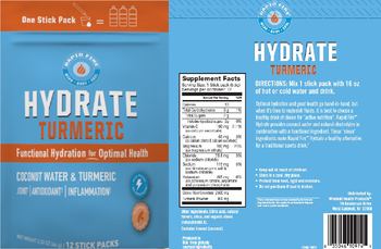 Rapid Fire Hydrate Turmeric Turmeric Flavor - supplement
