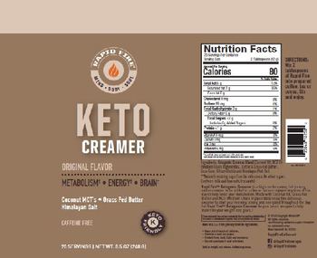 Rapid Fire Keto Creamer Original Flavor - supplement