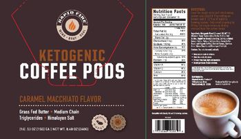 Rapid Fire Ketogenic Coffee Pods Caramel Macchiato Flavor - supplement