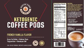 Rapid Fire Ketogenic Coffee Pods French Vanilla Flavor - supplement