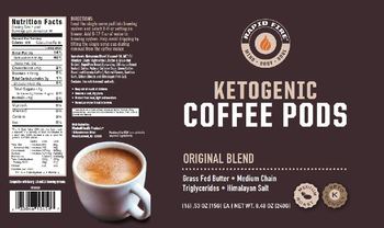 Rapid Fire Ketogenic Coffee Pods Original Blend - supplement