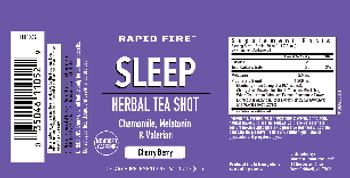 Rapid Fire Sleep Herbal Tea Shot Cherry Berry - supplement