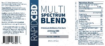 RapidCBD Multi Spectrum Blend 2500 mg CBD - supplement