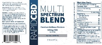 RapidCBD Multi Spectrum Blend 500 mg CBD - supplement