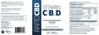 RapidCBD Vitamin C | B12 | D3 - supplement