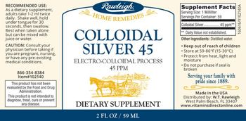 Rawleigh Colloidal Silver 45 PPM - supplement