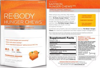Re-Body Hunger Chews Mandarin Orange - supplement