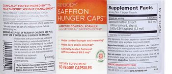 Re-Body Saffron Hunger Caps - supplement
