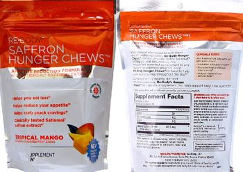 Re-Body Saffron Hunger Chews Tropical Mango - supplement